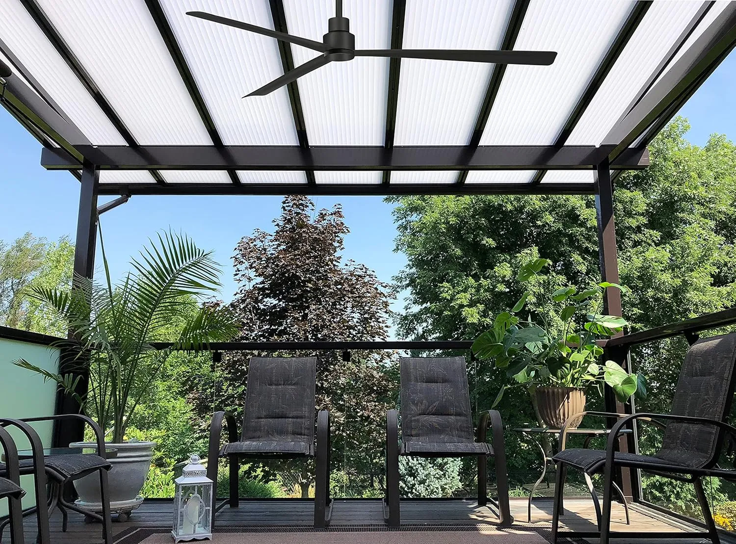 MINKA-AIRE Simple XL 65" Outdoor Ceiling Fan F789-CL - Coal