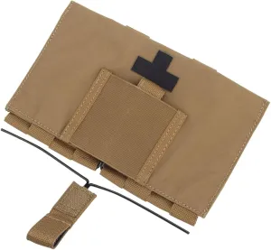 MOLLE First Aid Kit Tactical IFAK Pouch,Outdoor Sport Military Game Hunting Airsoft Medical Emergency Quick Release EMT Bag (Tan)