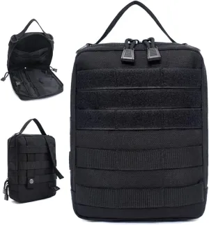 MOLLE Tactical Vest Attachments Pack First Aid Medical Pouch Tools Holder Case Carrier Sundry Bag Hydration For Outdoor Military Sport