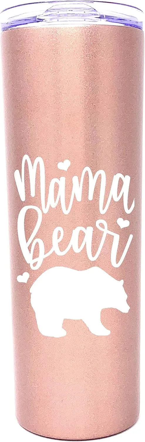 Mom Gift Coffee Mug - Mama Bear Tumbler - Mom Cup - Cute Gifts for Mother, New Moms for Christmas, Birthday, Mother's Day
