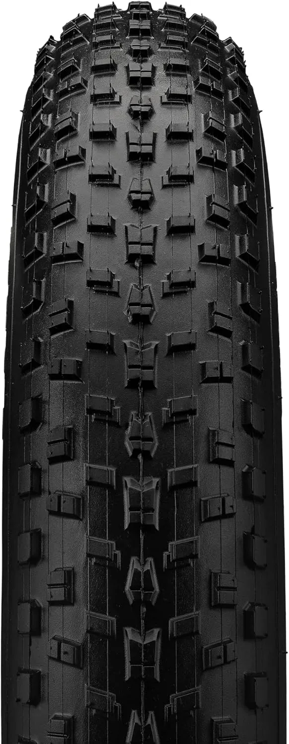 Mongoose Fat Tire Replacement, 20" x 4" or 26" x 4" Fat Tire Bike, Knobby, Puncture Guard, Nylon Inserts Within The Tire for Extra Puncture Resistance, Bicycle Replacement Parts, Black