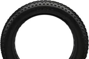 Mongoose Fat Tire Replacement, 20" x 4" or 26" x 4" Fat Tire Bike, Knobby, Puncture Guard, Nylon Inserts Within The Tire for Extra Puncture Resistance, Bicycle Replacement Parts, Black