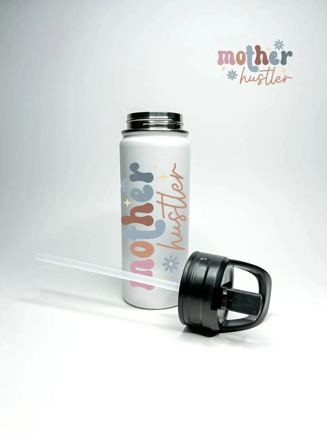Mother Hustler Water Bottle 18/32 oz Stainless Steel Insulated Flasks