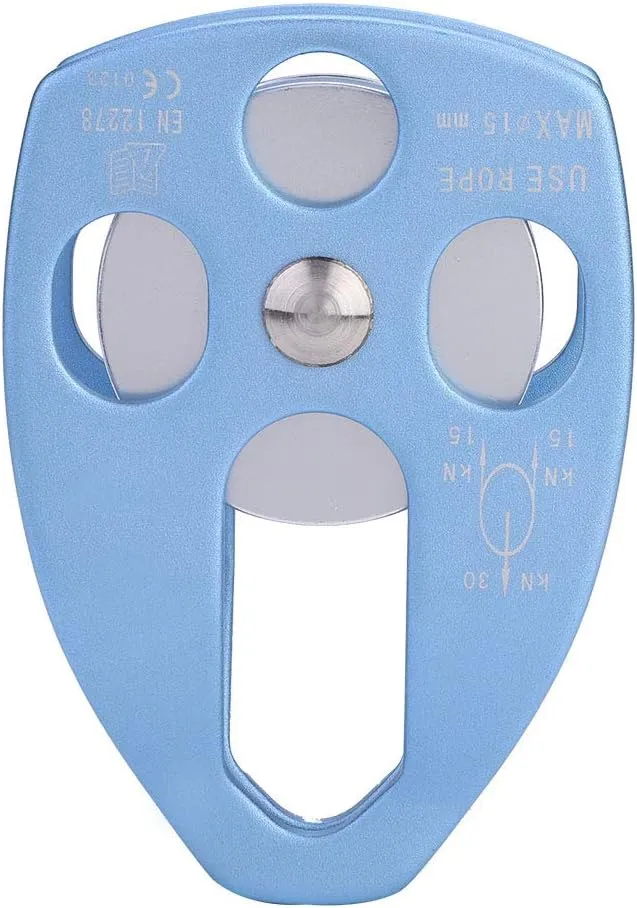 Mountaineering Pulley, High Strength 32KN Rock Climbing Roller Pulley Gear for Outdoor Rock Climbing