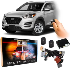 MPC Remote Start Kit Compatible with Hyundai Tucson 2017-2021 || Plug and Play || 1-Button Long Range Remotes || USA Tech Support