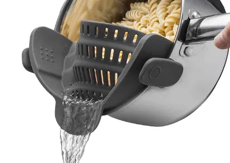 Multi-Functional Silicone Clip-On Strainer
