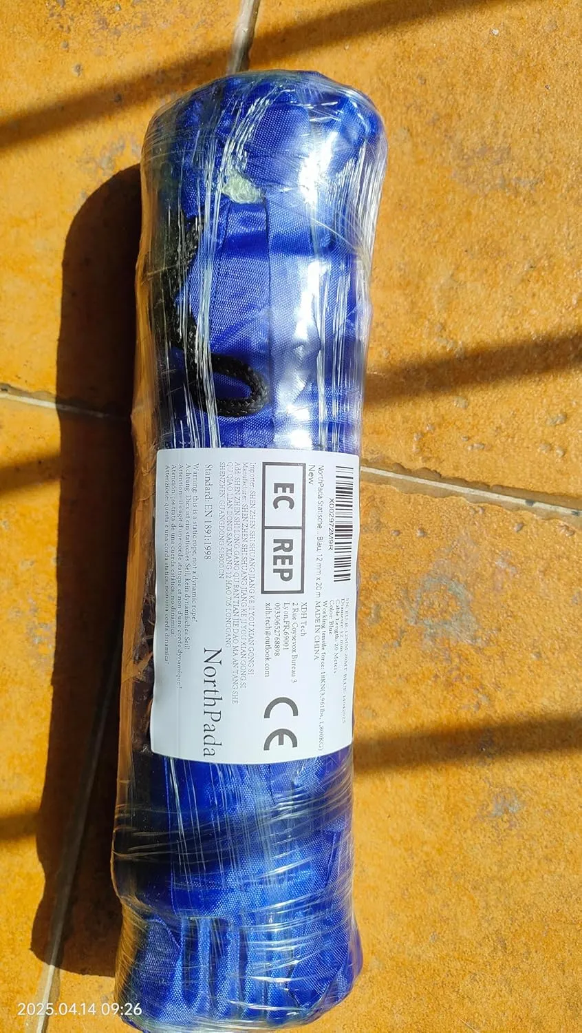 Multi-Purpose Climbing Rope - 8/10/12mm x 5/10/20/30m, Ideal for Rappelling, Boating, Tree Swing, and Sailing