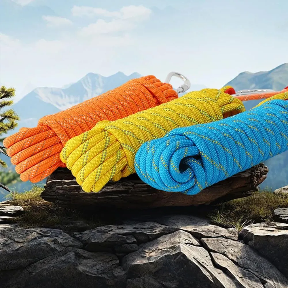 Multi-Purpose Climbing Rope - 8/10/12mm x 5/10/20/30m, Ideal for Rappelling, Boating, Tree Swing, and Sailing