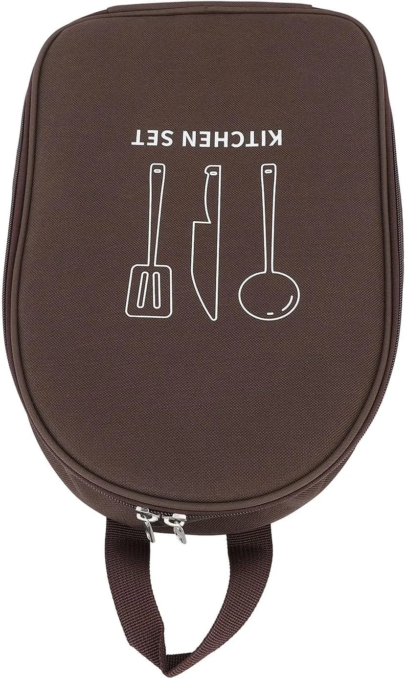 Multifunctional Portable Cam Cooking Utensils Bag - Travel Kit for Cam Cookware & Kitchen Entials, Compact Storage for Utensils, BBQ, and Coffee Gear