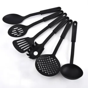 Multispace HomeFast Heat-Resistant Nonstick Cooking (Set of 6 ,Black)