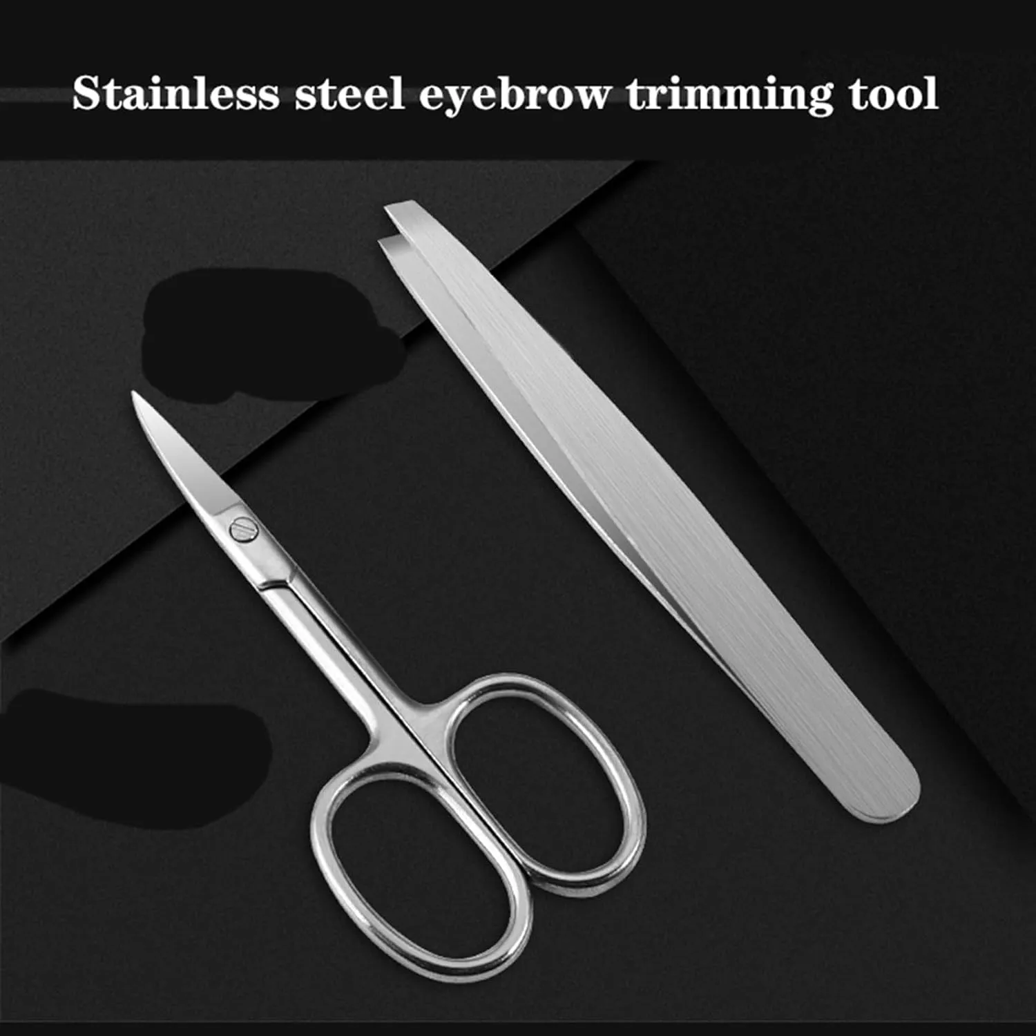 Nail Clipper Set Manicure Set, Professional Nail Clipper Kit, Manicure Kit, 8 Piece Stainless Steel Nail Care Kit, Pedicure Care Kit, with Leather Travel Case Kit
