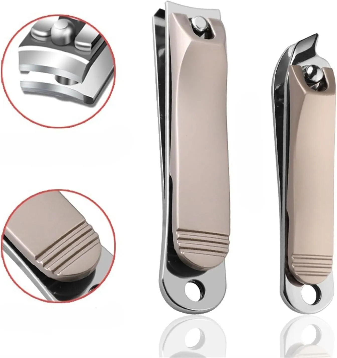 Nail Clipper Set Manicure Set, Professional Nail Clipper Kit, Manicure Kit, 8 Piece Stainless Steel Nail Care Kit, Pedicure Care Kit, with Leather Travel Case Kit