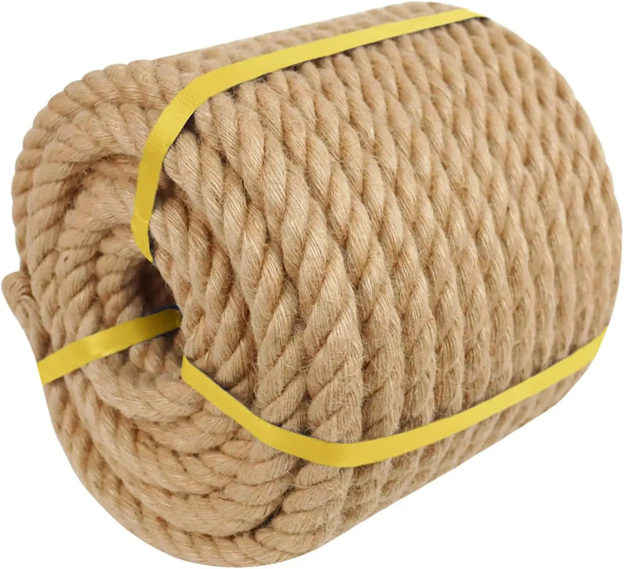 Natural Hemp Rope - 1 Inch × 200 Feet - Heavy Duty Jute Twisted Manila Thick Rope for Crafts, Hammock, Nautical, Decorating