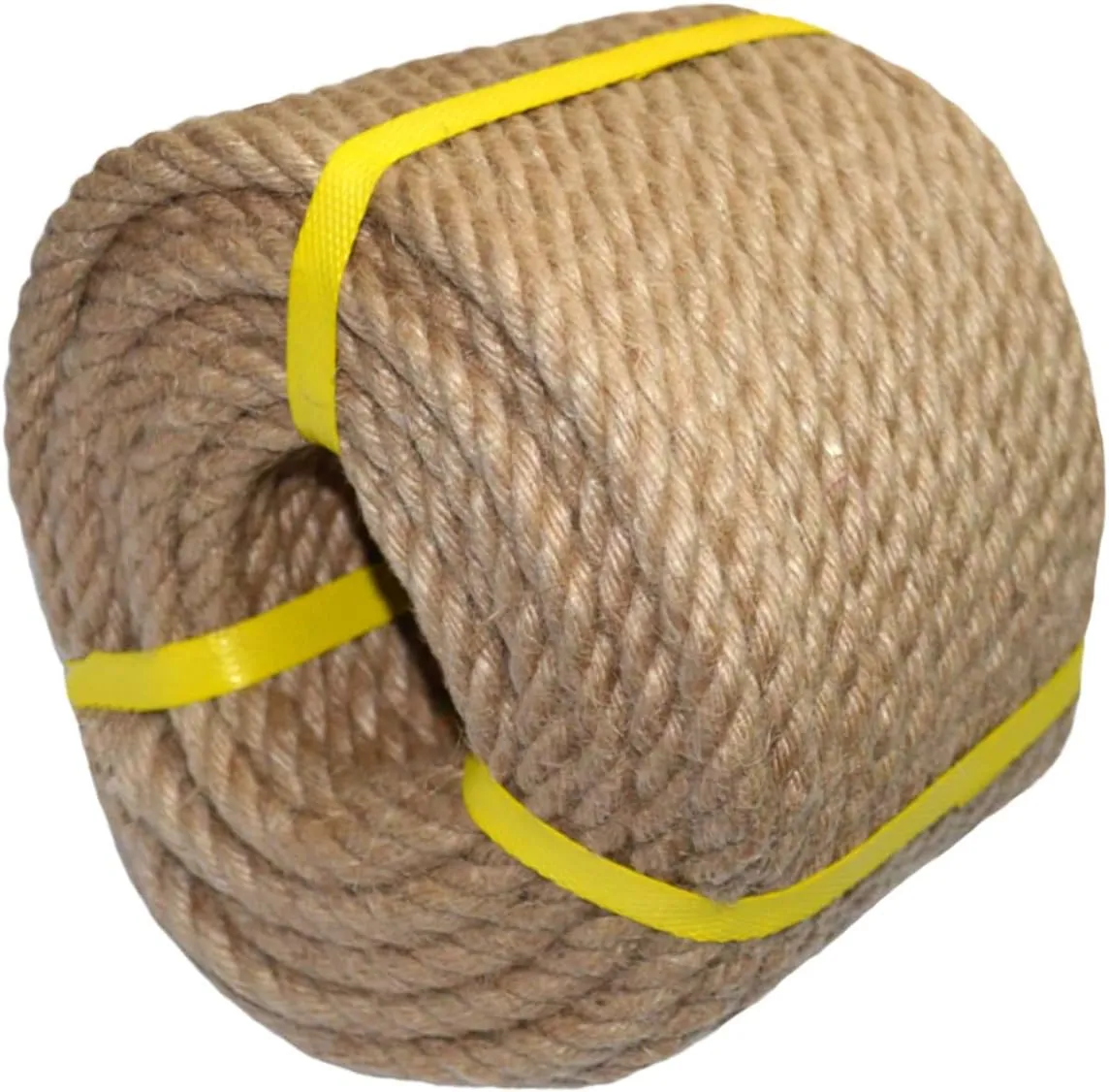 Natural Jute Rope Hemp Rope (1/2 in x 100 ft) Strong Jute Twine for Crafts Gardening Hammock Home Decorating