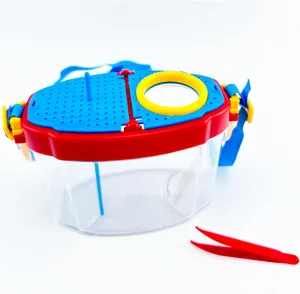 Nature Exploration Toys,Insect vivaria Observation Box Set with Magnifier Function, Explorer Kit Bug, Set Includes Teaser Stick, Tweezers, Nature Outdoor Explorer kit, Science Education