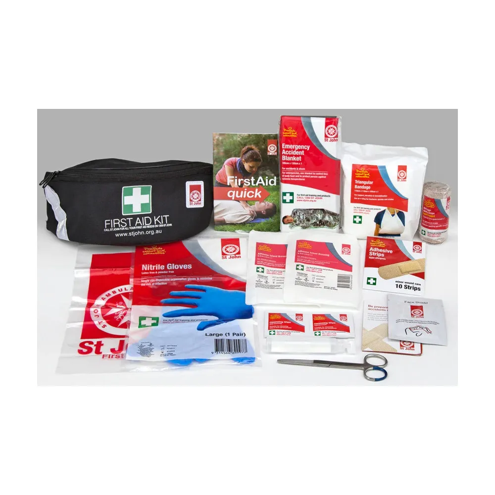 New ST JOHN AMBULANCE Field Hip Pouch First Aid Kit, Lightweight, Bag #600702