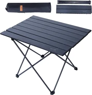 Nice C Camping Table, Camp Table, Folding Table, Beach Table, Roll up Foldable Collapsible, Aluminum Ultralight Compact with Carry Bag for Outdoor, Picnic, Cooking, Festival, Indoor, Office