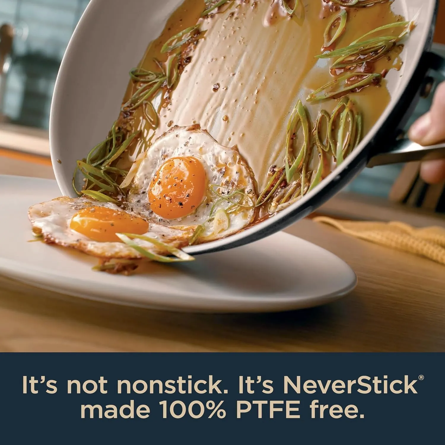 Ninja Ceramic Pro 8" Fry Pan, Non-Stick Pan, PTFE Free, Ceramic Coated, Stainless Steel Handle, Stove to Oven Safe to 660°F, All Stovetops & Induction Compatible, Black, CW30020BK