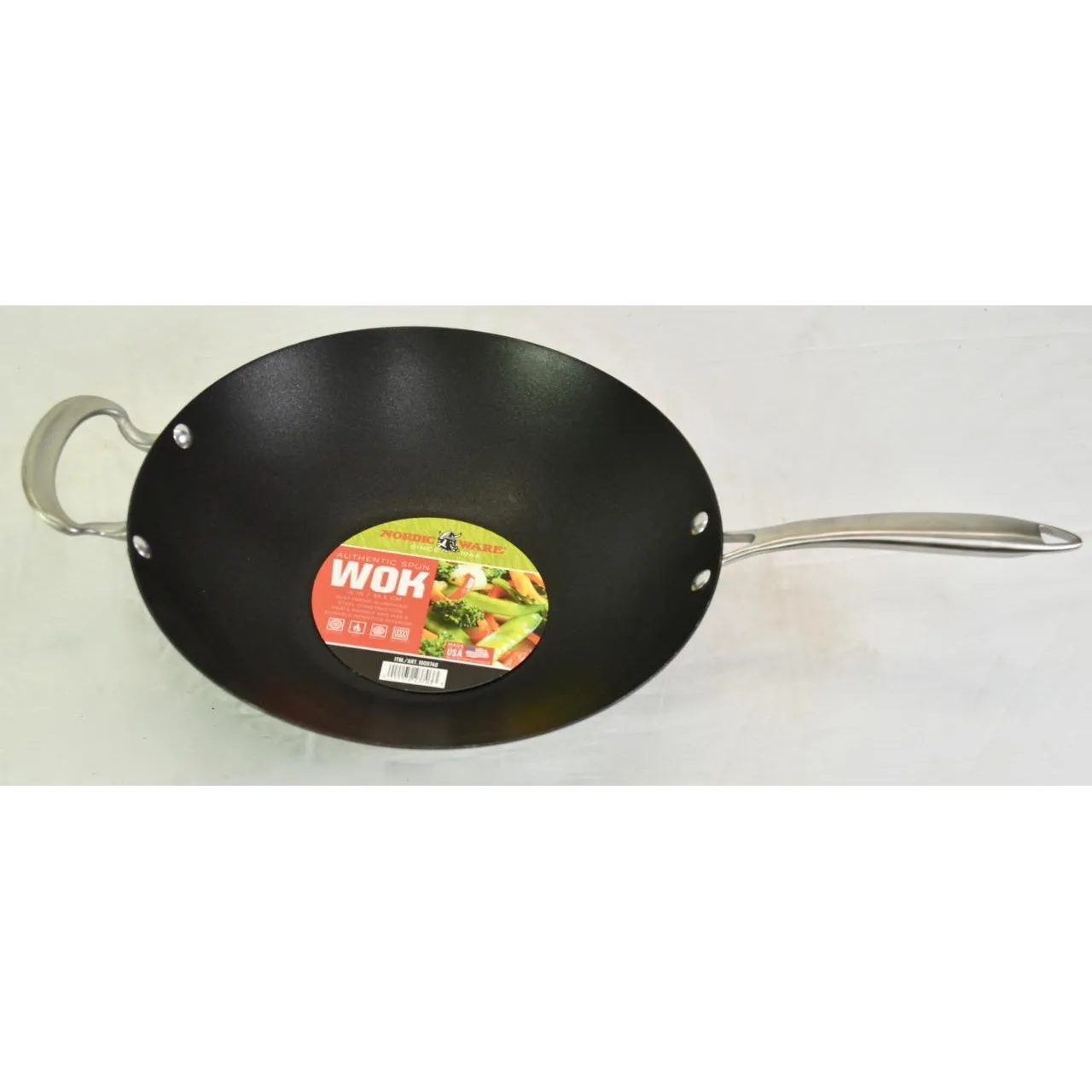 Nordic Ware Authentic Spun Wok 14"