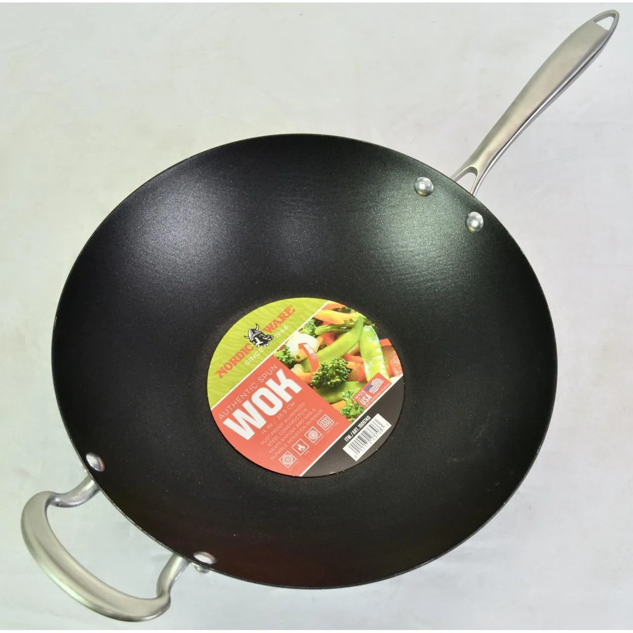 Nordic Ware Authentic Spun Wok 14"