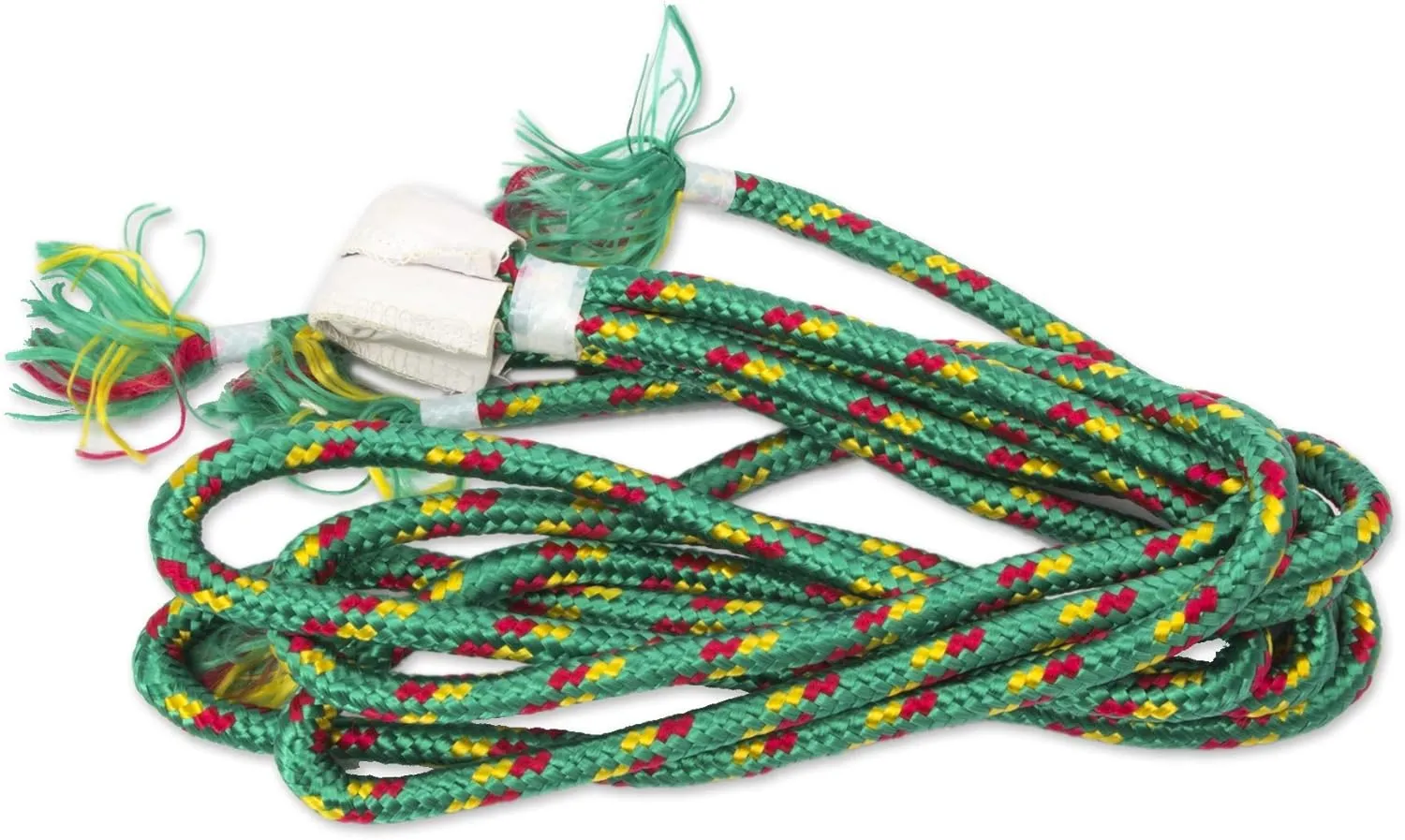 NOVICA Green and Purple Striped Hand Woven Nylon Mayan 2 Person XL Rope Hammock, Green Vineyard' (Double)