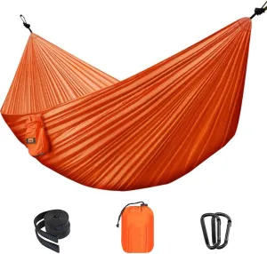 Nylon Single & Double Hammock Adult Camping Outdoor Backpacking Travel Survival Garden Swing Hunting Sleeping Bed Portable Hammock