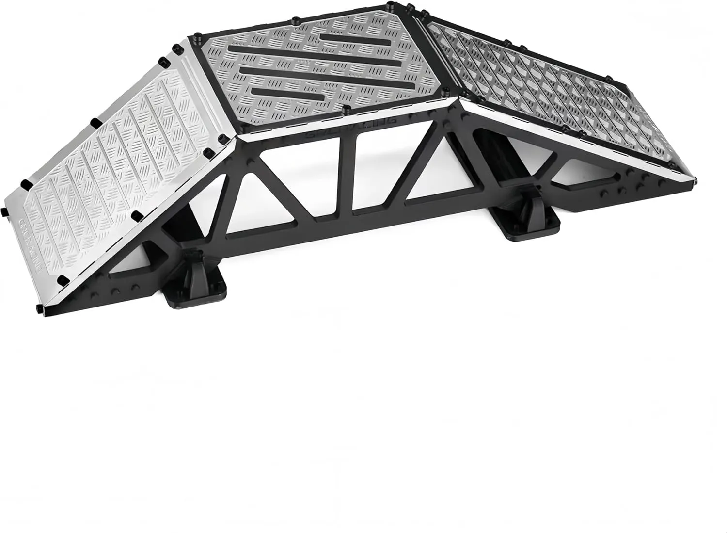 Obstacle Ramp Small Bridge Barricade Desktop Climbing Scenmce Props Stainless Steel for 1/10 1/8 1/12 1/18 Crawler TRX4 SCX10