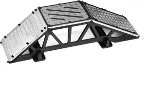Obstacle Ramp Small Bridge Barricade Desktop Climbing Scenmce Props Stainless Steel for 1/10 1/8 1/12 1/18 Crawler TRX4 SCX10