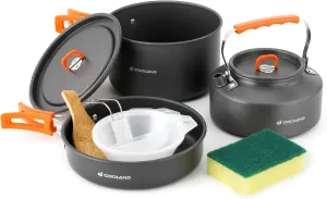 Odoland Bundle - 2 Items 10pcs Camping Cookware and Camping Cookware Set