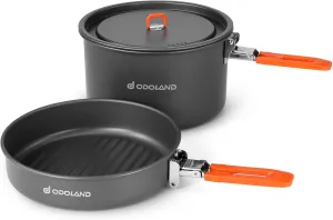 Odoland Bundle - 2 Items Camping Cookware Mess Kit and 30 Cans Small Cooler
