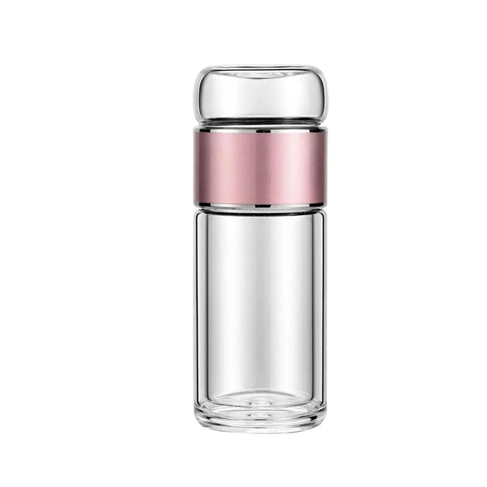 Off Promotions! Tea Infuser Bottle Double-Layer Glass Tea Bottle (Female Gold, 280Ml) Tea Infuser Clearance