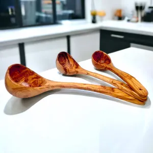 Olive Wood Wooden Ladle, soup server, cooking, kitchen utensils, kitchen,restaurant, handmade, gift, gift for chef, decor
