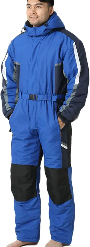 One Pieces Ski Suit for Men Women, Adult Snow Suit Adjustable Ski Suits