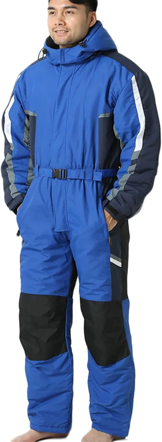 One Pieces Ski Suit for Men Women, Adult Snow Suit Adjustable Ski Suits