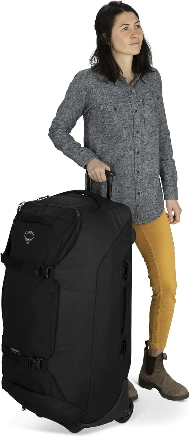 Osprey Sojourn Shuttle 36"/130L Wheeled Duffel Luggage, Black