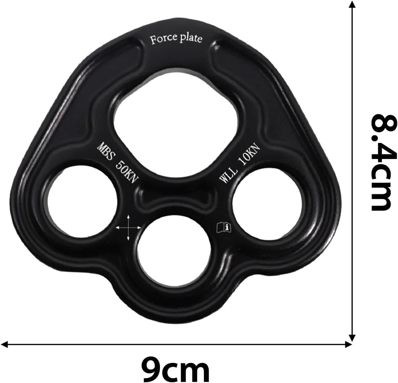Outdoor 4 Hole Leg Rigging Plate Access Rope Climbing Anchor Heavy Duty Outdoor Activities Climbing Equipment
