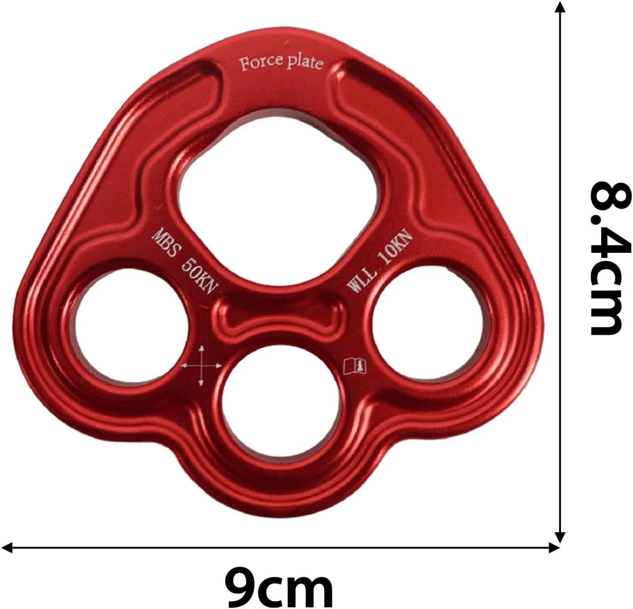 Outdoor 4 Hole Leg Rigging Plate Access Rope Climbing Anchor Heavy Duty Outdoor Activities Climbing Equipment