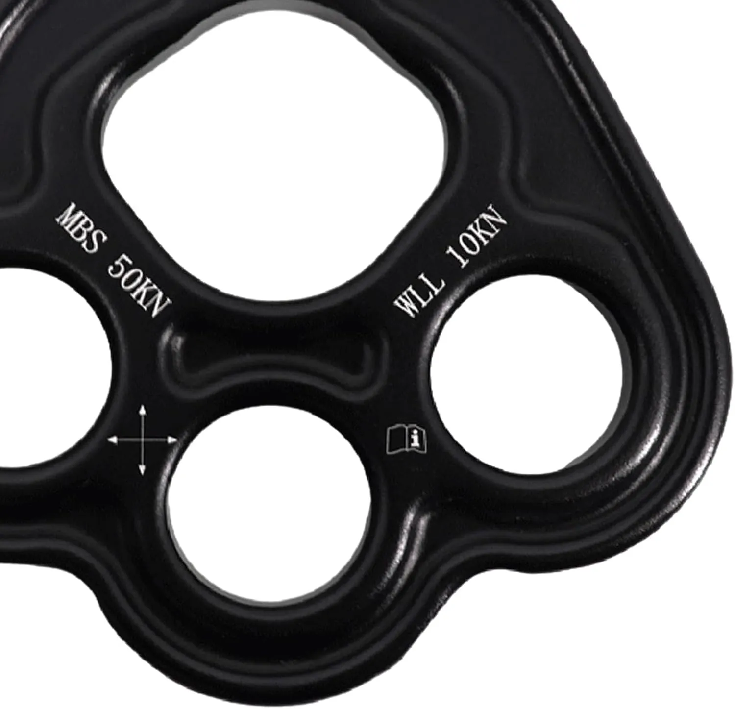 Outdoor 4 Hole Leg Rigging Plate Access Rope Climbing Anchor Heavy Duty Outdoor Activities Climbing Equipment