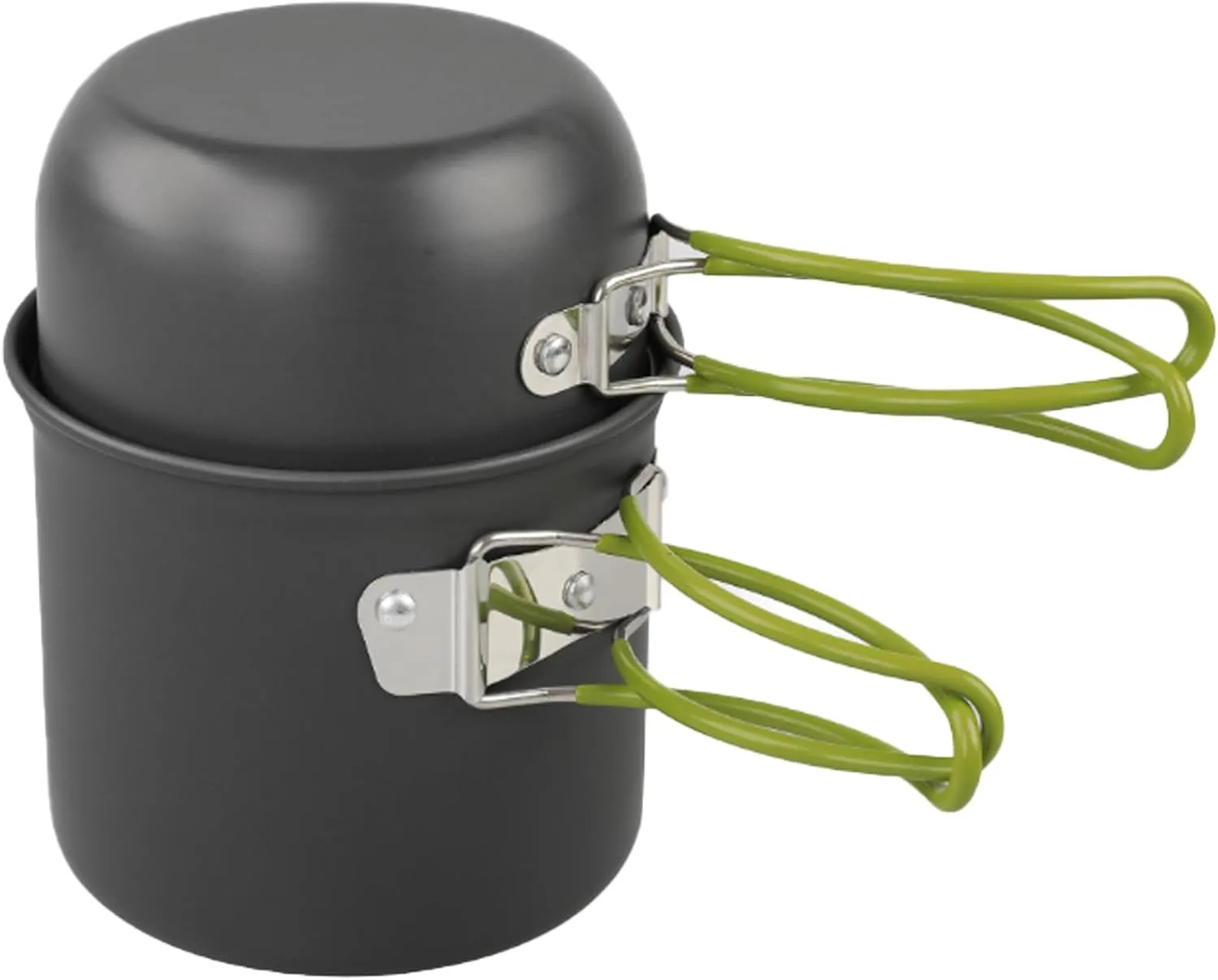 Outdoor Camping Cookware Backpacking Pots And Pans Portable Camping Cooking Utensils With Folding Handle Enduring