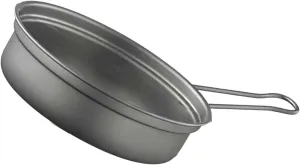 Outdoor Camping Cookware with Folding Handle Portable Camping Cook Pots Frypan NonStick Metal Camping Cookware