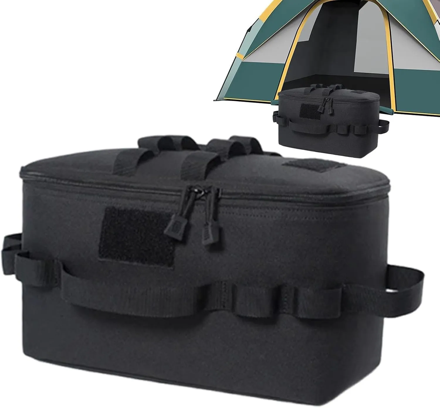 Outdoor Camping Storage Bag - Water-Resistant Pot Carry Case, Folding Stove Canister Organizer | durabless Cookware & Utensils Holder for Travel, Hiking, Backpacking, RV, and Picnic Adventures