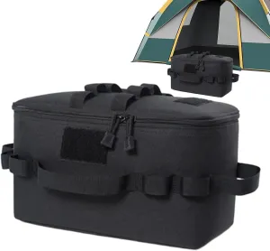 Outdoor Camping Storage Bag - Water-Resistant Pot Carry Case, Folding Stove Canister Organizer | durabless Cookware & Utensils Holder for Travel, Hiking, Backpacking, RV, and Picnic Adventures
