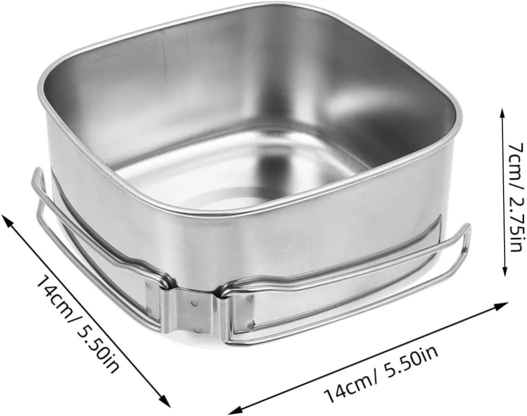 Outdoor Camping Tableware Cookware Self Cooking Pot Pans Portable Camping Cooker Picnic Silver Stainless