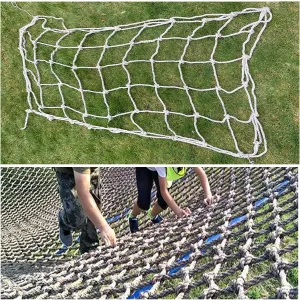 Outdoor Cargo Climbing Net Truck Trailer Nets Backyard Treehouse Netting Heavy Duty Playground Climbing Safety Protection Net for Child,5 * 5m