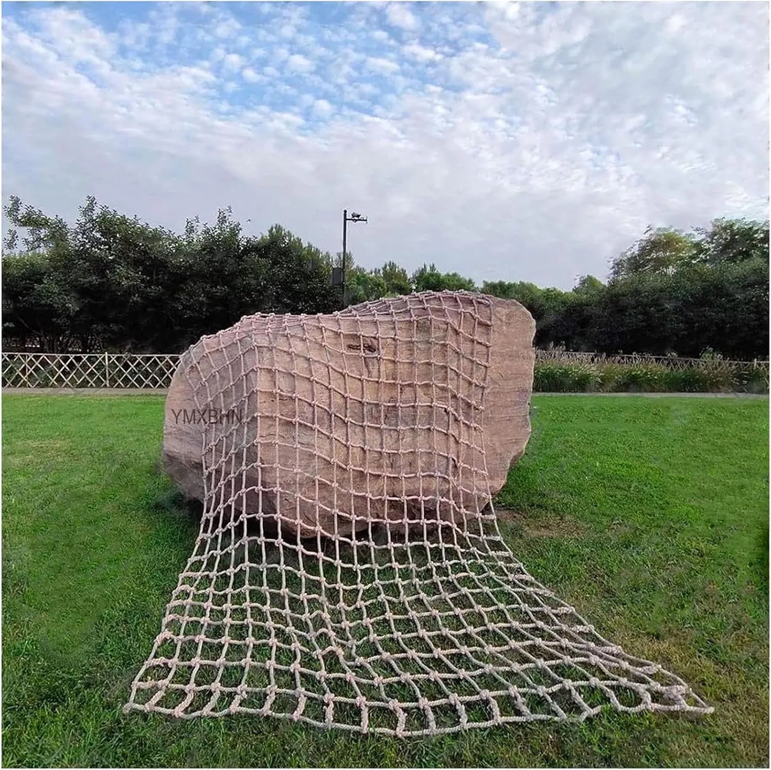 Outdoor Climbing Cargo Net Heavy Duty Net, Rope Climbing Net, Safety Net Rope Fence Stairs Balcony Railings Garden Playground Protection Playground Play Safety Net(Size:1Mx6M(3.3FTx19.7FT))