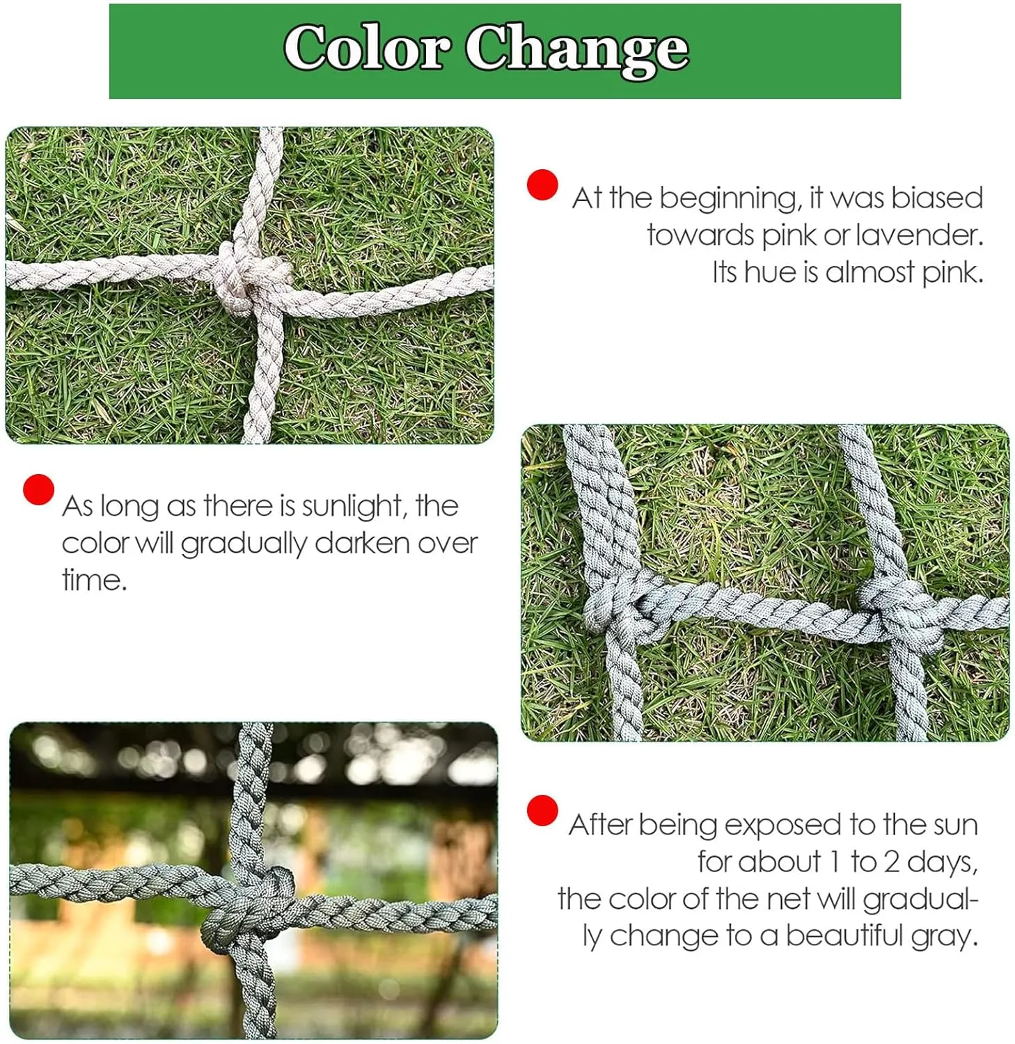 Outdoor Climbing Net for Adult, Heavy Duty Cargo Net, Climbing Rope Ladder Swing Set, for Playground, Garden, Treehouse, Backyard(Size:1 * 1m(3.3 * 3.3ft))