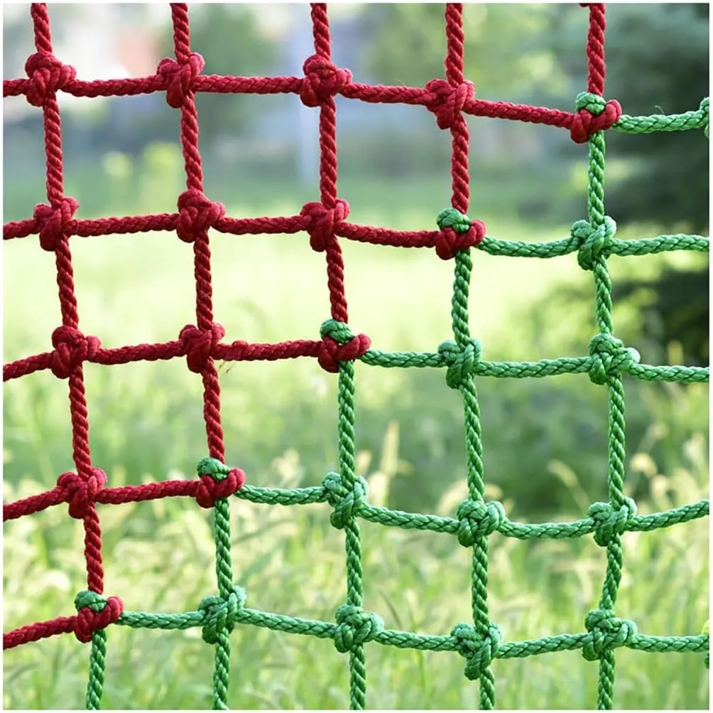 Outdoor Climbing Net for Kids and Adult,Climbing Net for Swing Set, Heavy Duty Rope Outdoor Cargo Webbing Net,Military Climbing Cargo Net(14mm-16cm,1X5m/3.3X16.4ft)