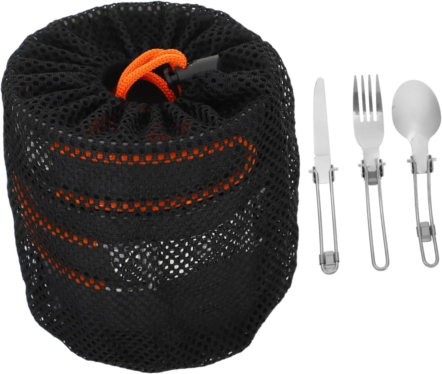 Outdoor Cooking Kit 1 Set of Camping Cookware Cutlery Portable Picnic Cooker for 1-2 People