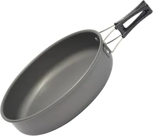 Outdoor Cooking Pans Aluminum Fry Pans Camping Frying Pan Aluminum Alloy Non-Stick Medium Frying Panwith Folding Handle for Outdoor Camping Picnic Hiking