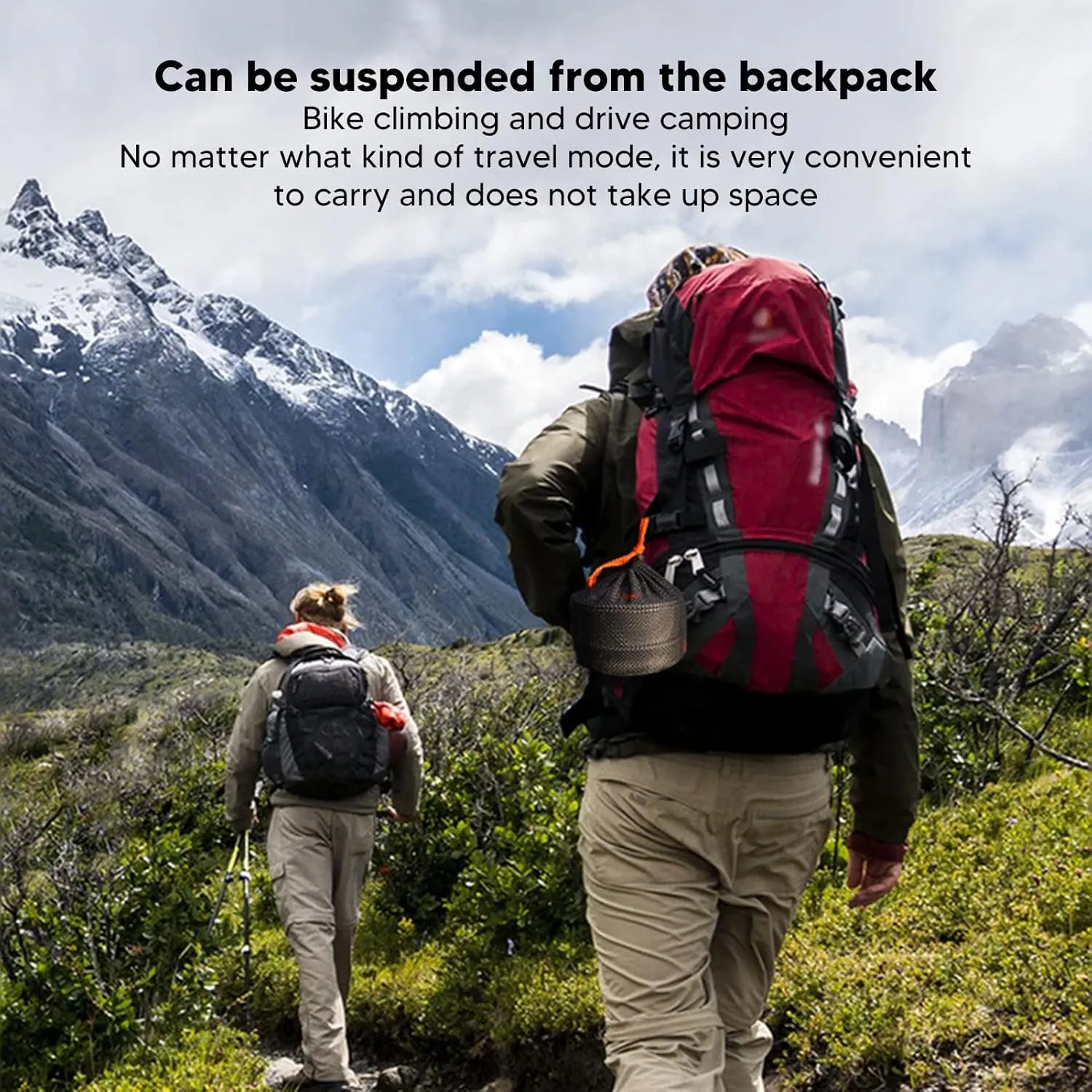 Outdoor Cookware Set - Compact, Lightweight, and Easy to Carry Camping Kit with Non Stick Pots, Pans, and Foldable Utensils, Ideal for Backpacking and Hiking